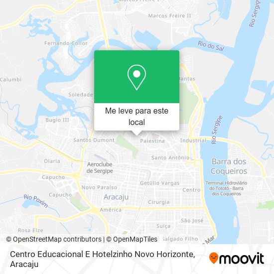 Centro Educacional E Hotelzinho Novo Horizonte mapa
