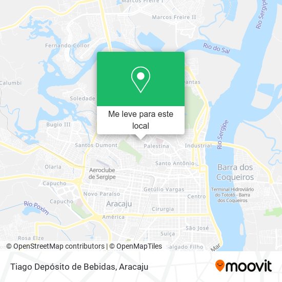 Tiago Depósito de Bebidas mapa