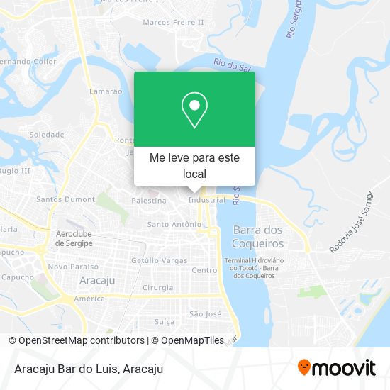 Aracaju Bar do Luis mapa