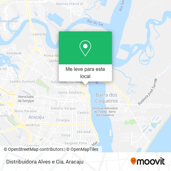 Distribuidora Alves e Cia mapa