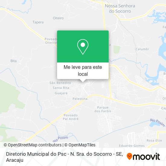 Diretorio Municipal do Psc - N. Sra. do Socorro - SE mapa