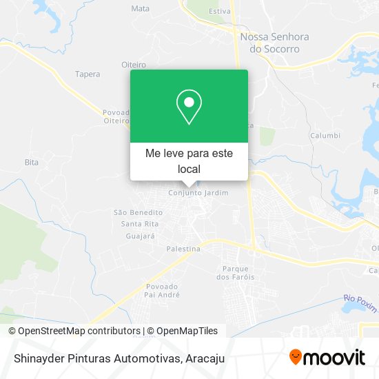 Shinayder Pinturas Automotivas mapa