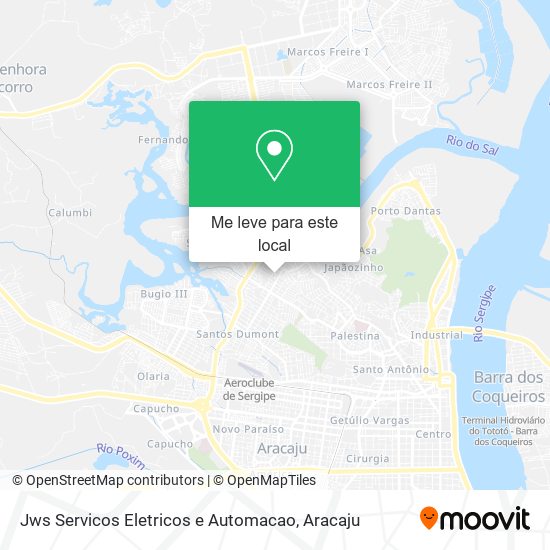 Jws Servicos Eletricos e Automacao mapa