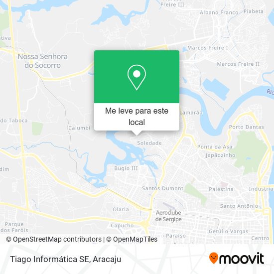 Tiago Informática SE mapa