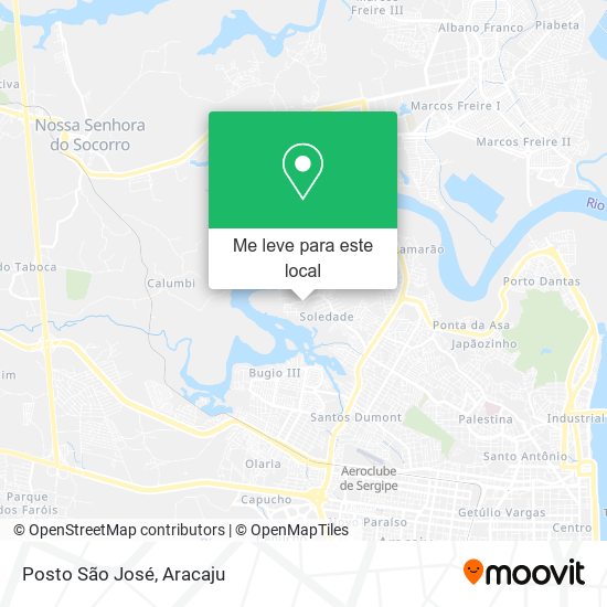 Posto São José mapa