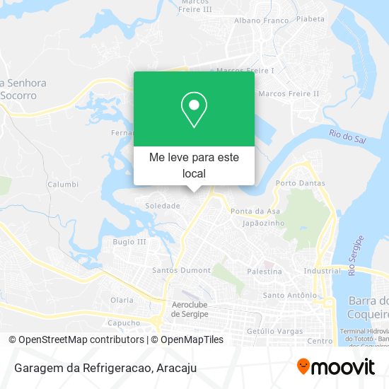 Garagem da Refrigeracao mapa