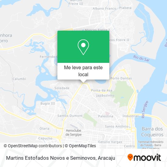 Martins Estofados Novos e Seminovos mapa