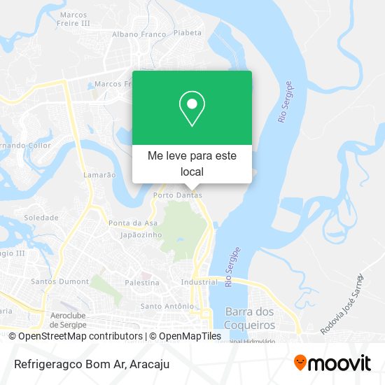 Refrigeragco Bom Ar mapa