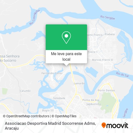 Associacao Desportiva Madrid Socorrense Adms mapa
