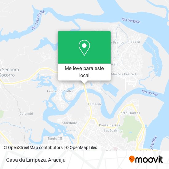 Casa da Limpeza mapa