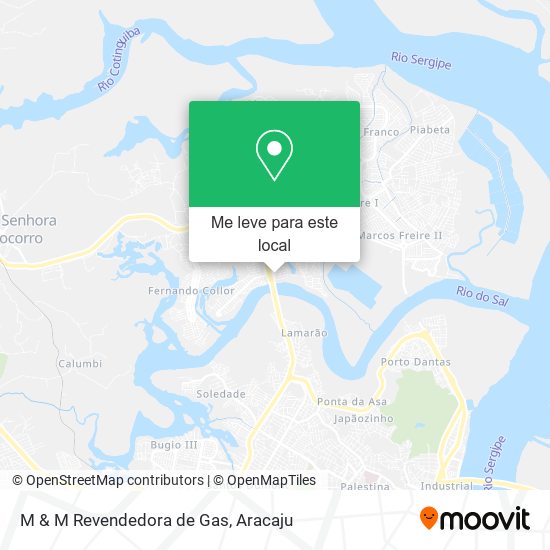 M & M Revendedora de Gas mapa