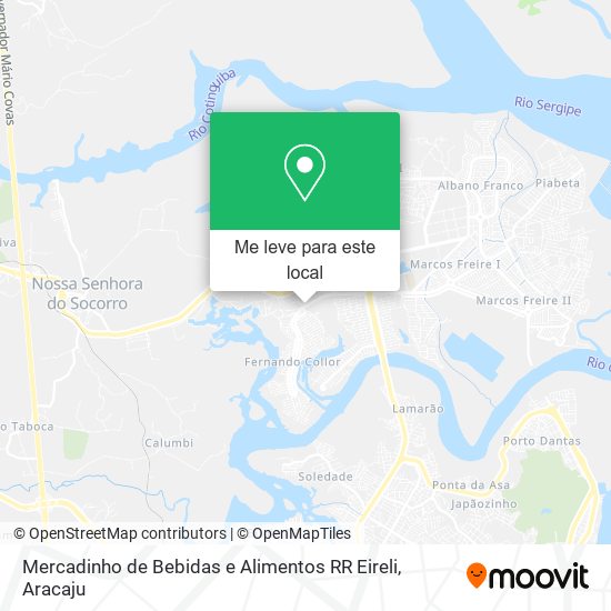 Mercadinho de Bebidas e Alimentos RR Eireli mapa