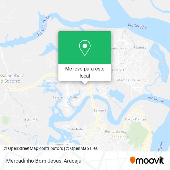 Mercadinho Bom Jesus mapa