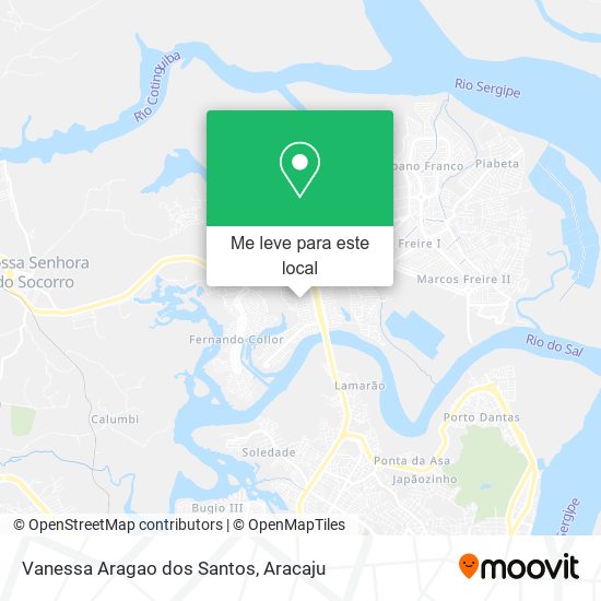 Vanessa Aragao dos Santos mapa