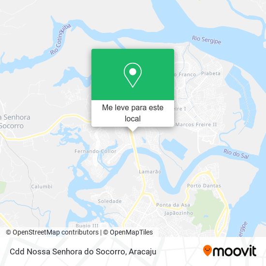 Cdd Nossa Senhora do Socorro mapa