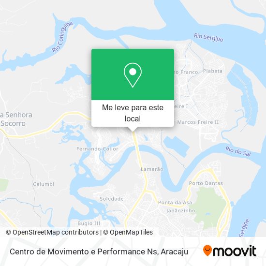 Centro de Movimento e Performance Ns mapa