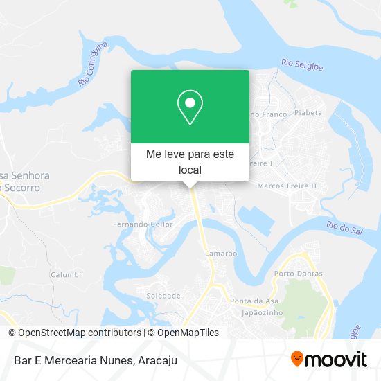 Bar E Mercearia Nunes mapa