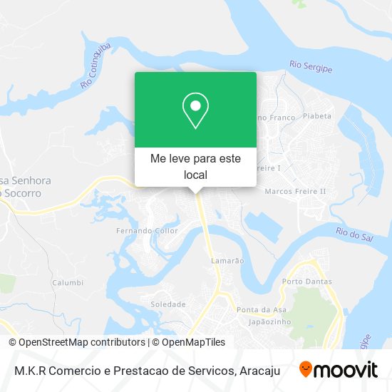 M.K.R Comercio e Prestacao de Servicos mapa