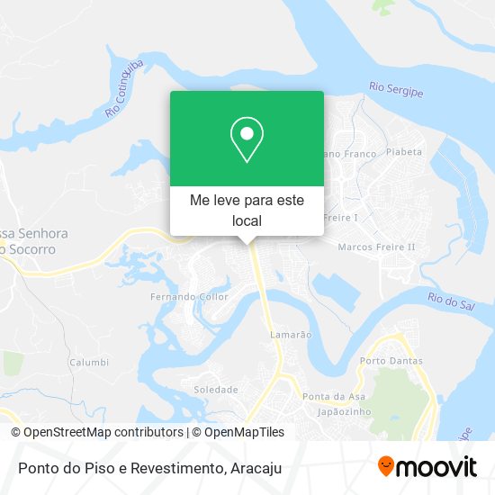 Ponto do Piso e Revestimento mapa