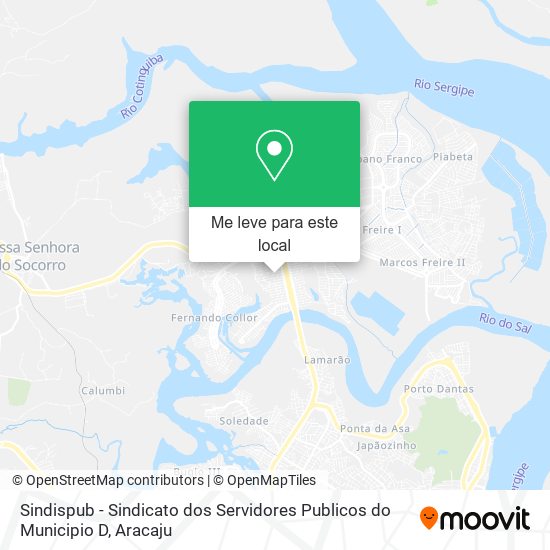 Sindispub - Sindicato dos Servidores Publicos do Municipio D mapa