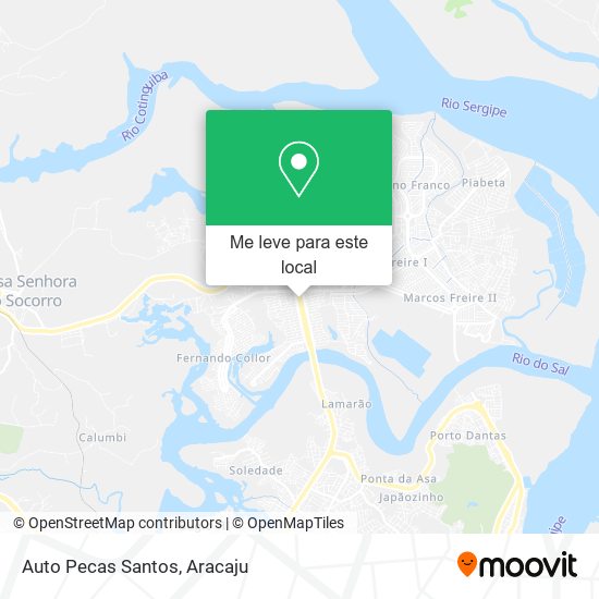 Auto Pecas Santos mapa