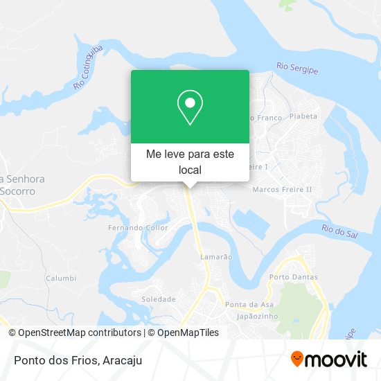 Ponto dos Frios mapa