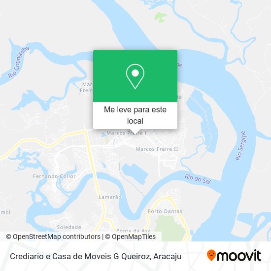 Crediario e Casa de Moveis G Queiroz mapa