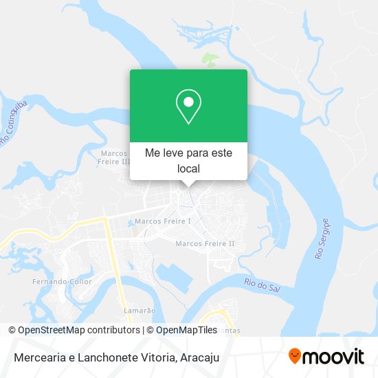 Mercearia e Lanchonete Vitoria mapa