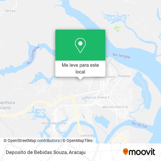 Deposito de Bebidas Souza mapa