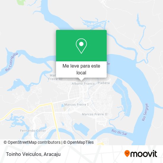 Toinho Veiculos mapa