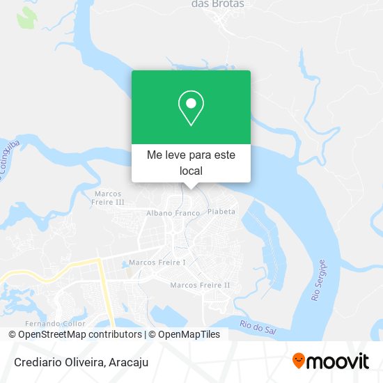 Crediario Oliveira mapa