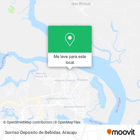 Sorriso Deposito de Bebidas mapa