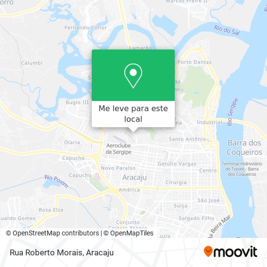 Rua Roberto Morais mapa