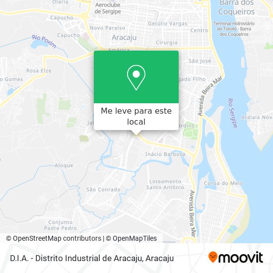 D.I.A. - Distrito Industrial de Aracaju mapa