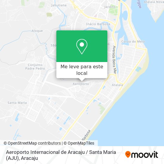 Aeroporto Internacional de Aracaju / Santa Maria (AJU) mapa