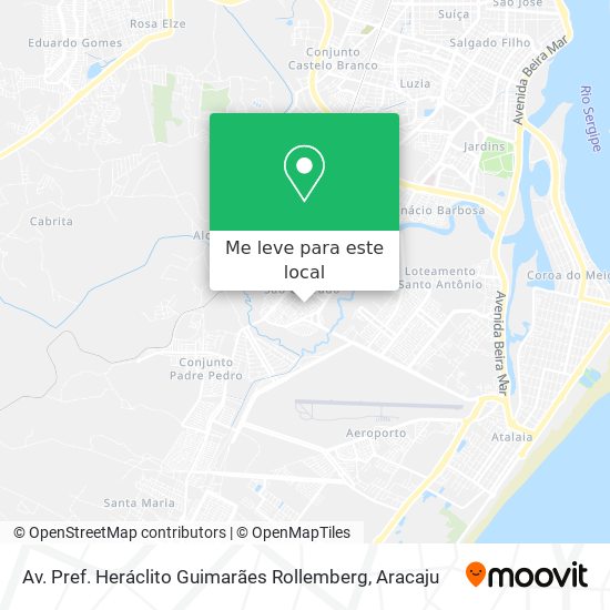 Av. Pref. Heráclito Guimarães Rollemberg mapa