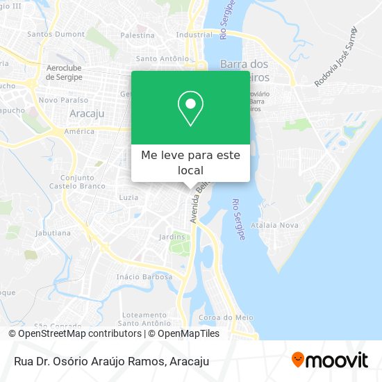 Rua Dr. Osório Araújo Ramos mapa