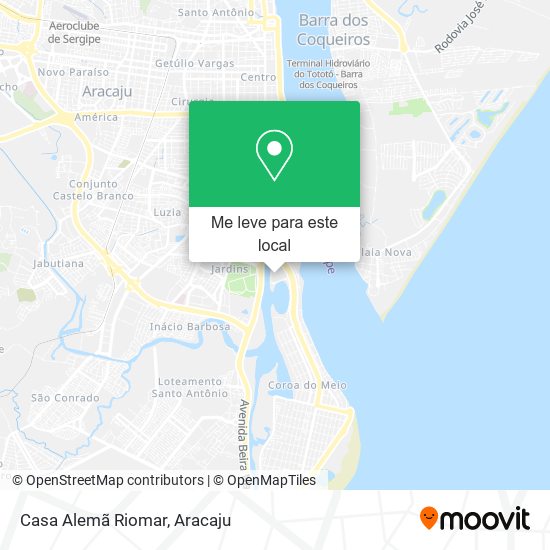 Casa Alemã Riomar mapa