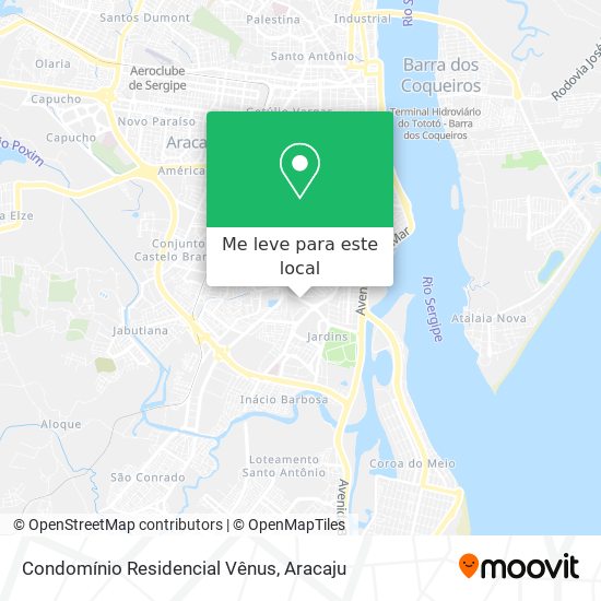 Condomínio Residencial Vênus mapa