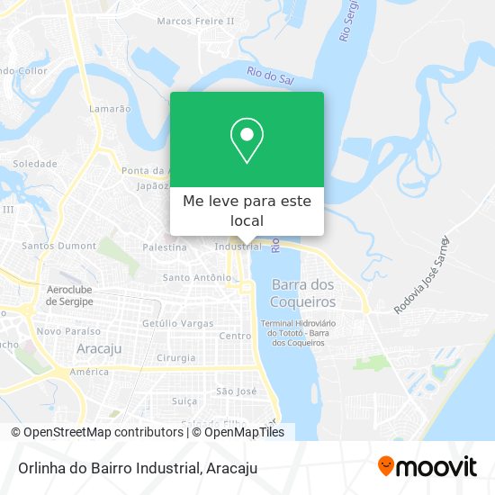 Orlinha do Bairro Industrial mapa