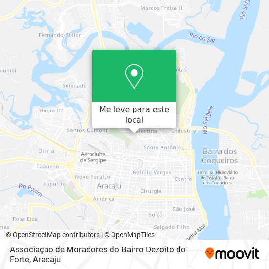 Associação de Moradores do Bairro Dezoito do Forte mapa