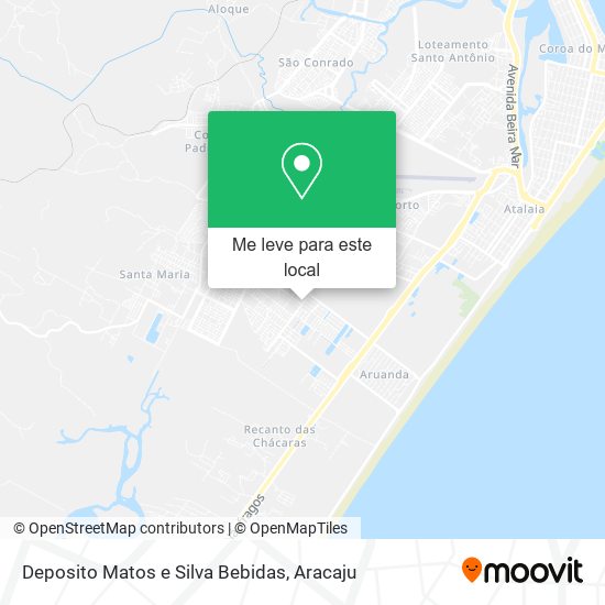 Deposito Matos e Silva Bebidas mapa