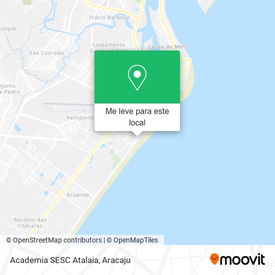 Academia SESC Atalaia mapa