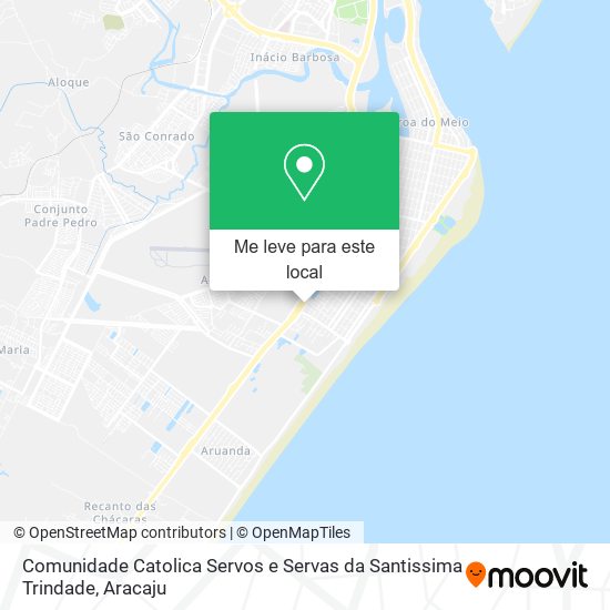 Comunidade Catolica Servos e Servas da Santissima Trindade mapa