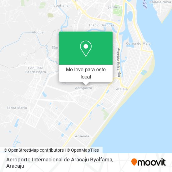 Aeroporto Internacional de Aracaju Byalfama mapa
