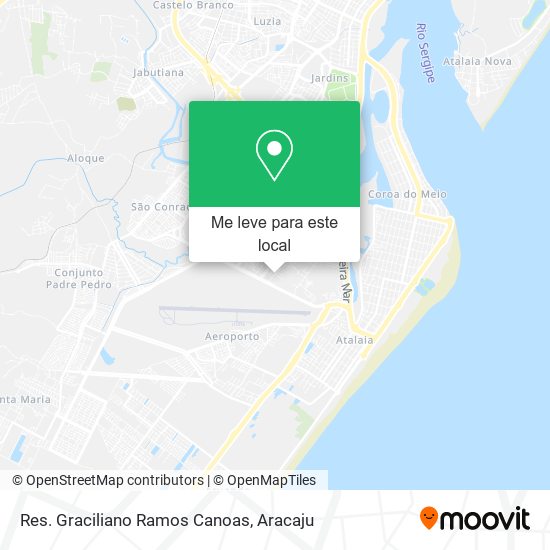 Res. Graciliano Ramos Canoas mapa
