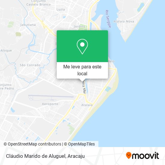 Cláudio Marido de Aluguel mapa