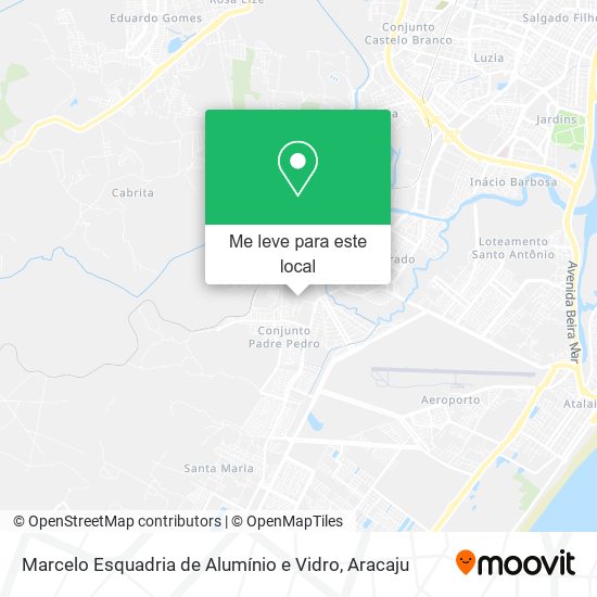 Marcelo Esquadria de Alumínio e Vidro mapa