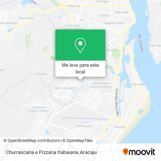 Churrascaria e Pizzaria Itabaiana mapa