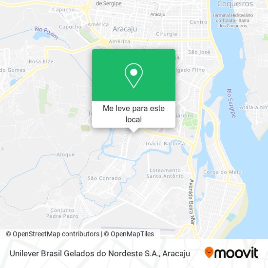 Unilever Brasil Gelados do Nordeste S.A. mapa